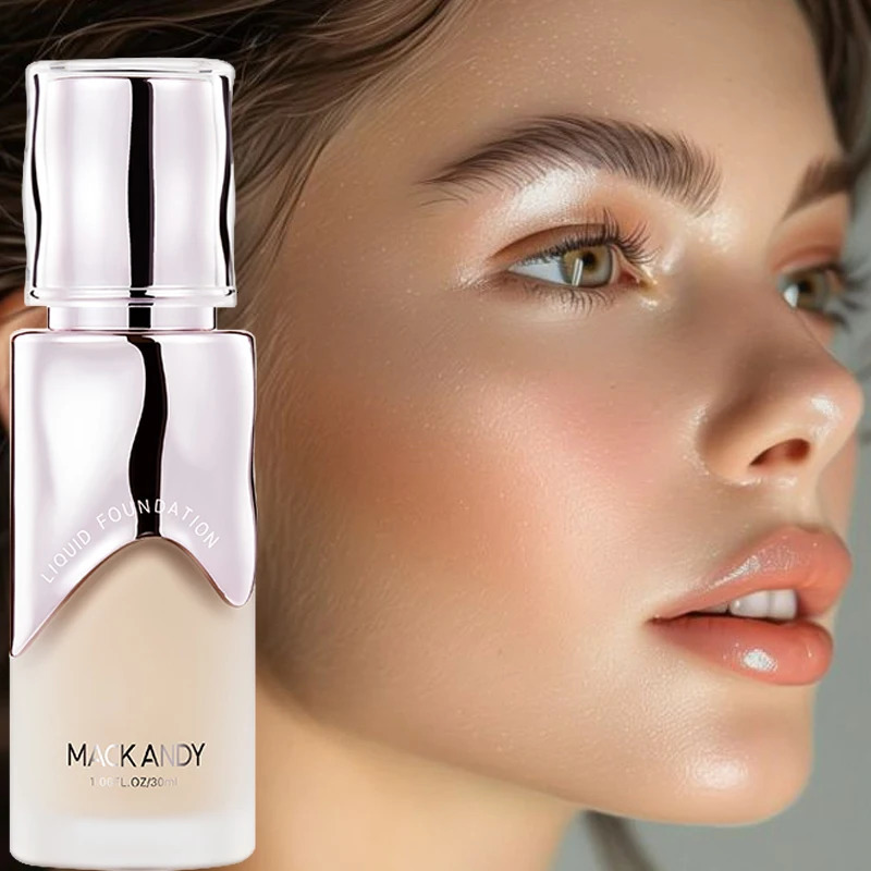 Mack Andy Matte Finish Liquid Foundation - Oil-Control Waterproof Full Coverage Concealer for All Skin Tones 251230