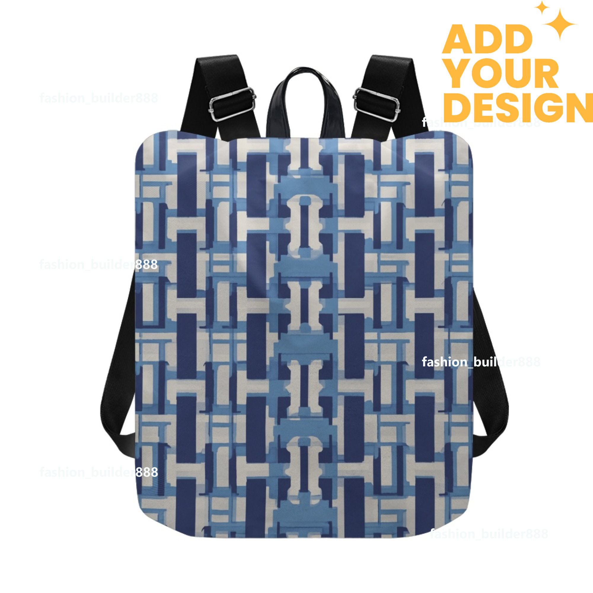 Custom H Designer Fashion Anti Theft Backpack Luxury Horse Pattern Unisex Full Print Backpack Laptop Bag Travel Bag H40