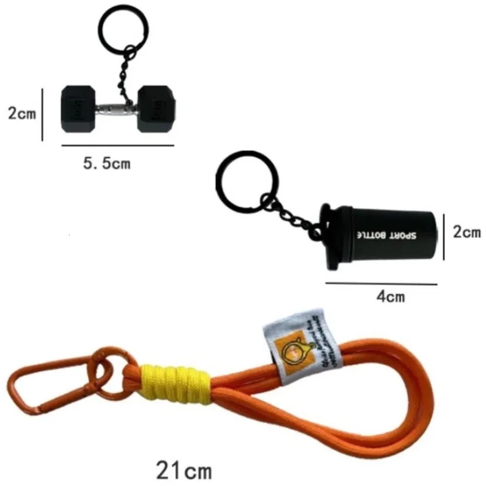Detachable Barbell Plates Keychain Dopamine INS Simulation Dumbbells Keyring Water Cups Creative Fitness Series Pendant Friends 251230