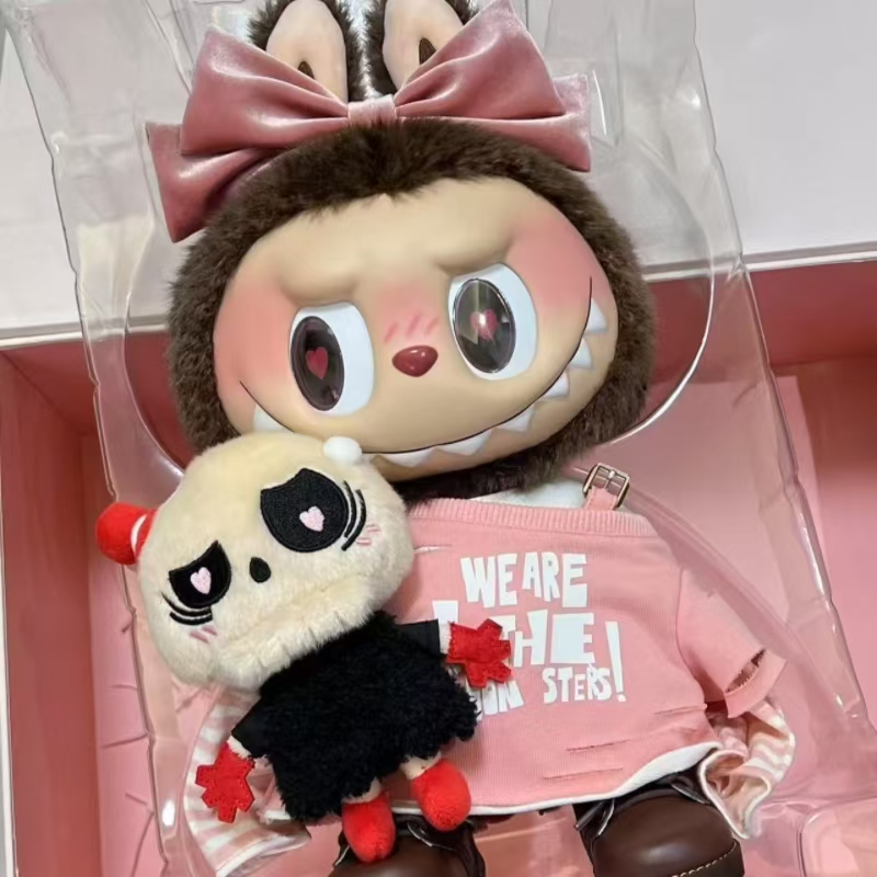 Labubu The Monsters Catch Me If You Like Me Series Black Pink Valentine's Day Figures Cute Vinyl Model Dolls Collectible Action Figurine Birthday