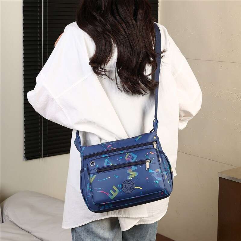 2025 New Women's Shoulder Fashion Letter Print Mom Versatile Casual Large Capacity Crossbody Bag