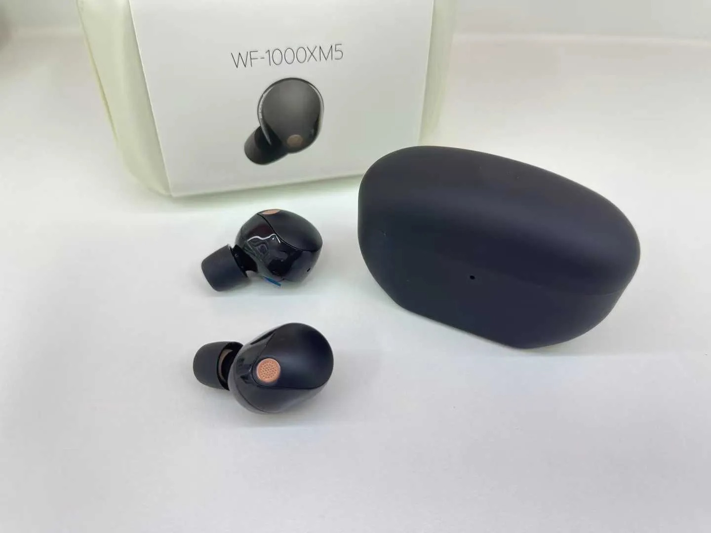 The popular WF-1000XM5 wireless Bluetooth earbuds are in-ear, noise-canceling, and offer high-quality sound.
