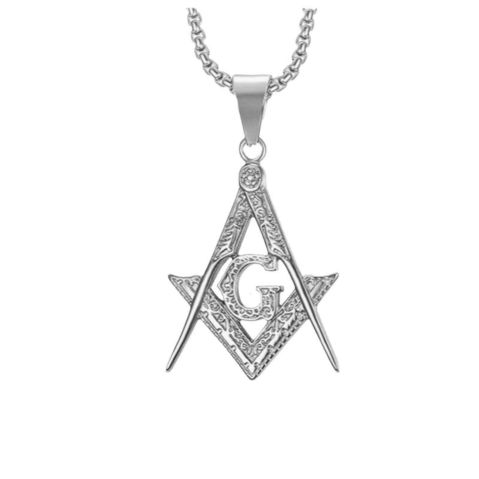 Luxury Brand Designer Jewelry European And American Source Factory Direct Supply Classic Retro Trend AG Masonic Brotherhood Pendant In Stock Wholesale