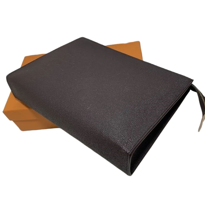 desigher 26cm N47542 Clutch Bags luxury Toiletry Pouch Handbags Purses Men Wallet Women Leather Handbag Shoulder Bag Wallets Card Holder Chain Key Pouchs xb269