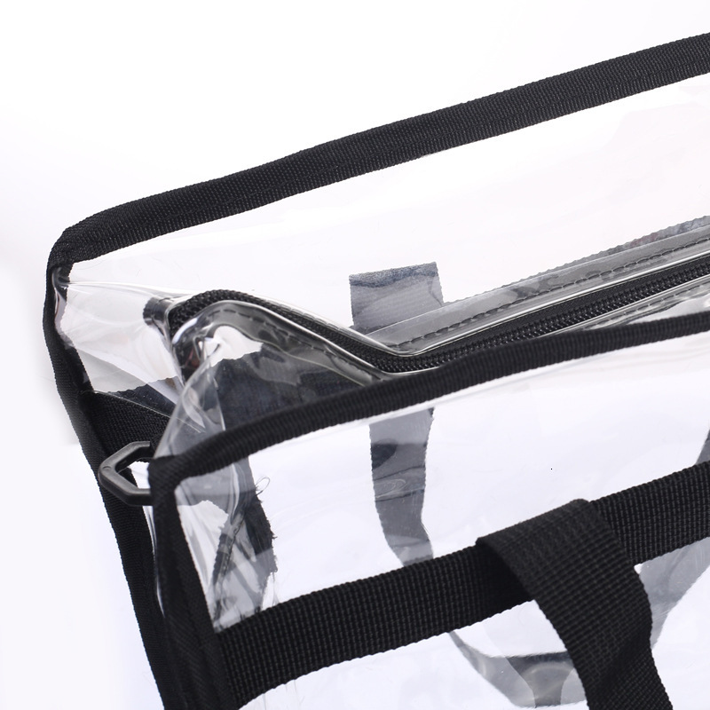 Amazon Hot Selling Transparent Waterproof PVC Handbag Crossbody Shopping Ball Game Concert Beach Travel Bag