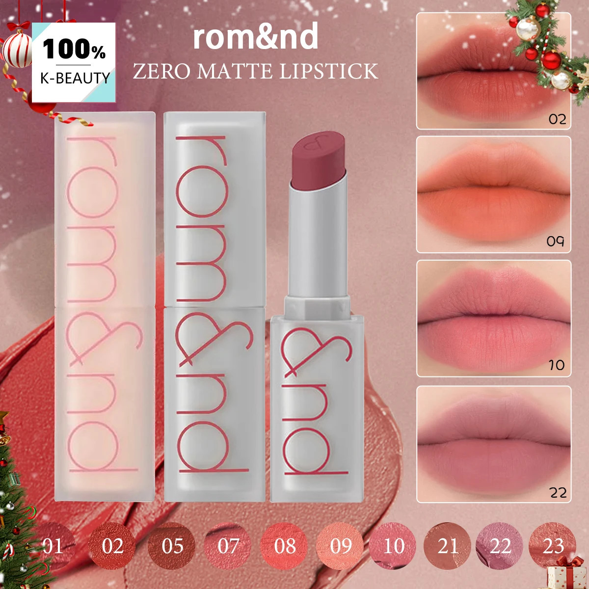 romnd ZERO MATTE LIPSTICKLightweight Non-DryingSoft-Focus Matte FinishDaily Wear ColorsFresh StartK-BeautyKorean Makeup 251230