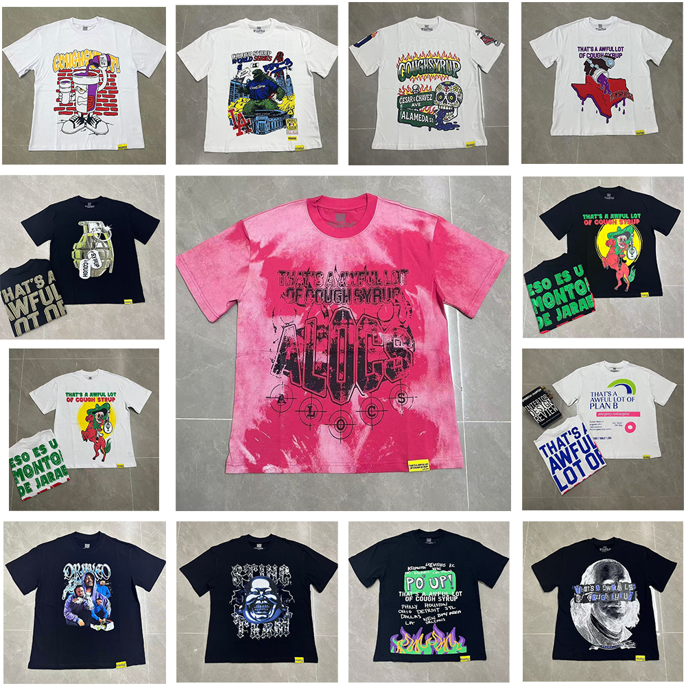 designer shirt thats a awful lot of caugh syrup shirt designer men t shirt fashion street shirts graphic tee Hipster Fabric Stree Printing High Quality Hip Hop hoodies