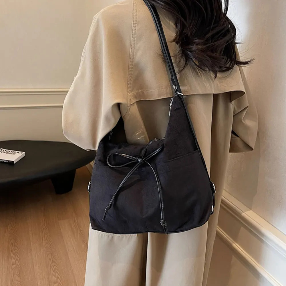 Retro Fashion Shoulder BagVintage Suedette Tote BagAutumn/Winter Premium End Versatile Commuter Crossbody Bag Womens Backpack 251231