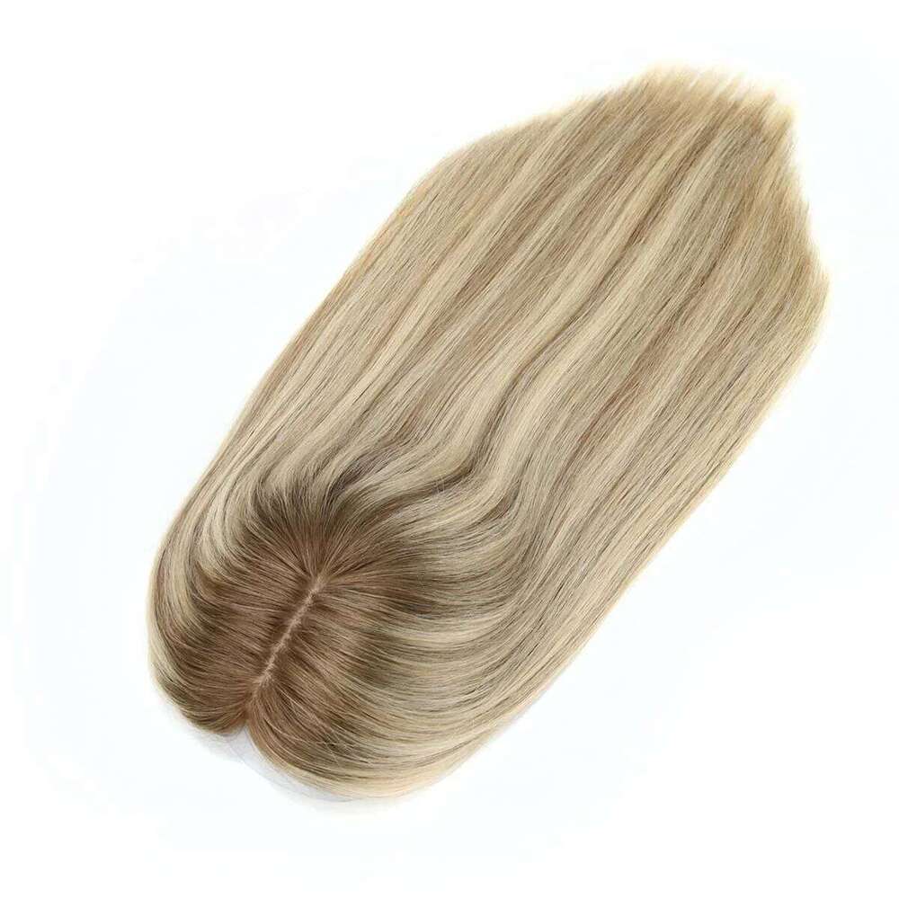 TUW16 Silk Base Thinning Crown Remy Human Topper Piece for Women Natural Look Hair Toppers