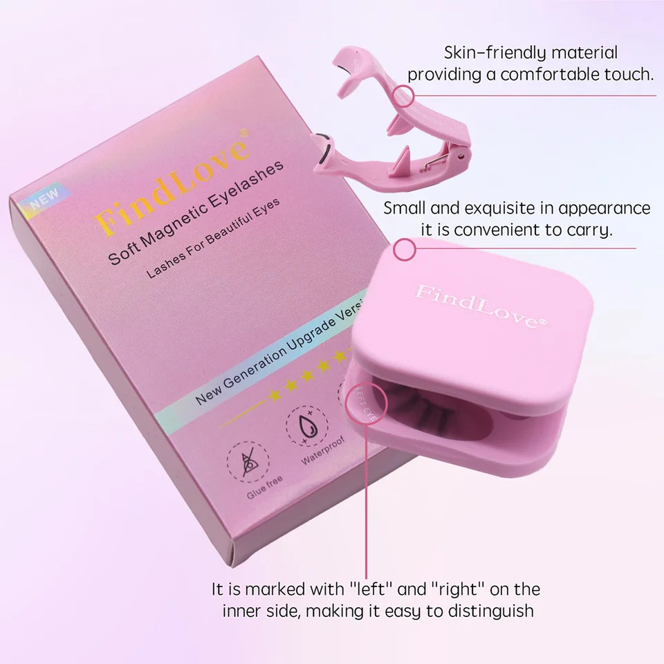 1Pairs Soft Magnetic Lashes Fox Eye Lash Reusable Magnetic Eyelash Natural Wispy Fluffy Eyelash Extension Set with Wearing Clips 251231