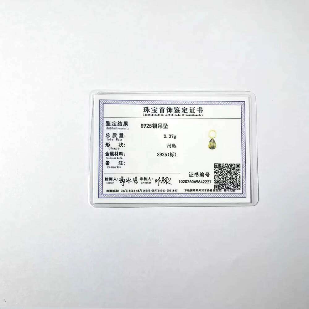 Aide 925 Sterling Silver Charms Colorful Olive Green Water Drop Pendants For DIY Earrings Making Jewelry Accessories