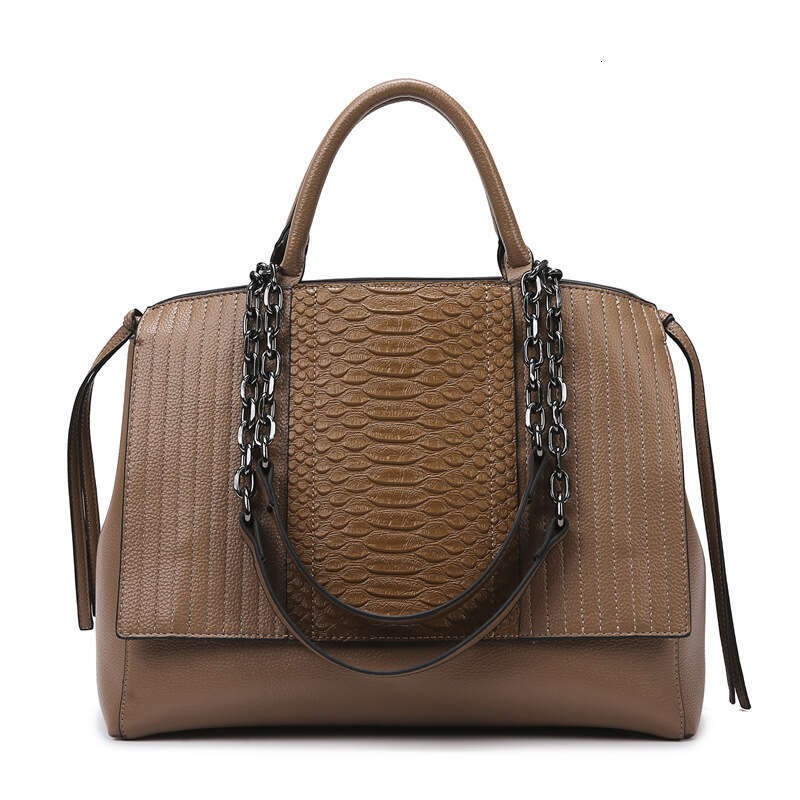 Tote Crocodile Pattern Fashion Texture for Women Cross-border New Large Capacity Women's Bag High-end Feel Shoulder Handbag