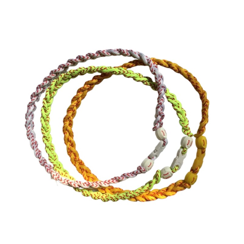 digital camo tornandoTitanium necklace Sport Accessories mix colors baseball stitching