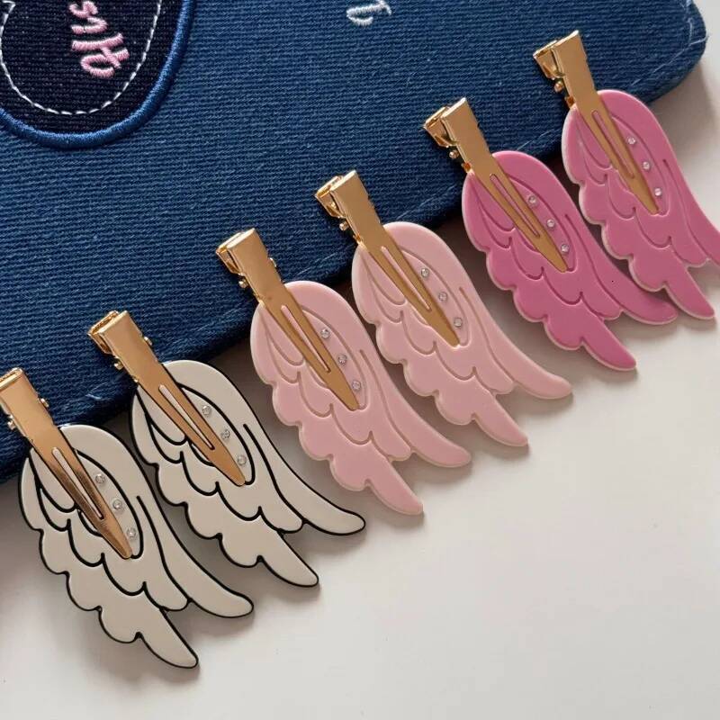 Cute Wings Fun Traceless Hairpin Dopamine Cosmetic Side Broken Bangs Clip Hair Accessories ddmythur