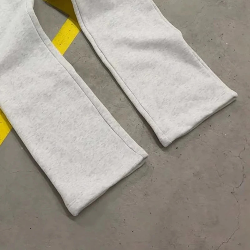 Mens Spliced Double Waist Hip-Hop Rap Loose Pants Casual Loose Trousers Spring Autumn Collection 2025 251231