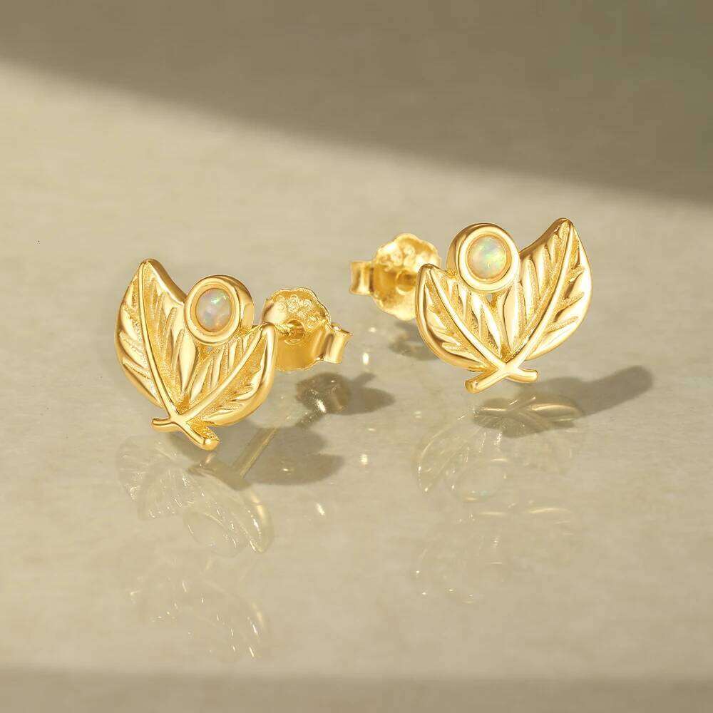 Aide 925 Sterling Silver Ear Studs Zirconia Minimalist Small Stud For Women Fashion Opal Earrings Fine Jewelry Gifts