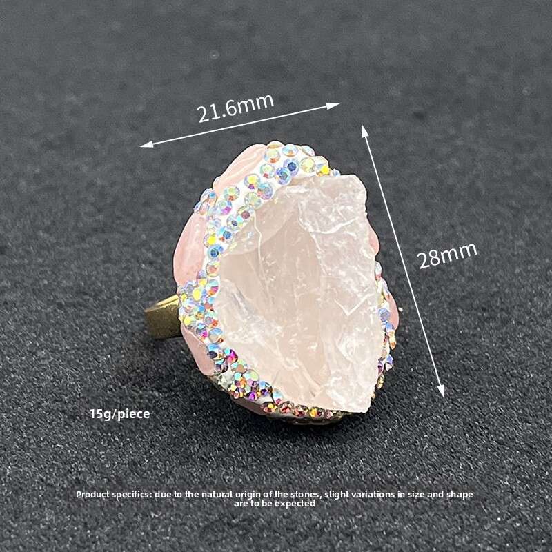 French Style Ring Vintage Fashion Women Rings Baroque Pearl Sparkling Stone Retro Medieval Open Ring Wholesale