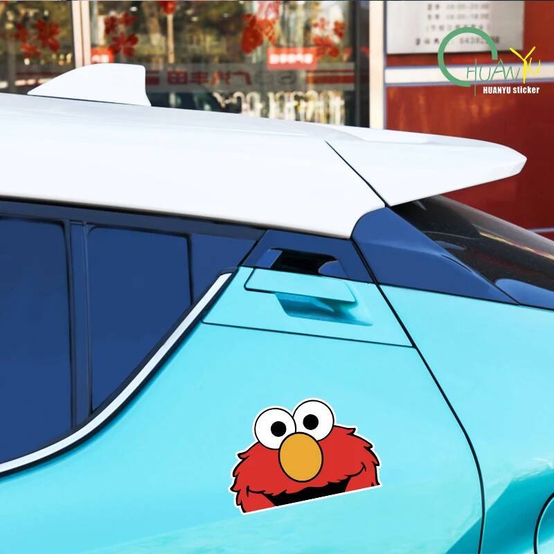 Bestseller 3D Funny Elmo Peeking Cartoon Sticker Window Truck Vinyl Decal Laptop Car Motorcycle Products ddmycat