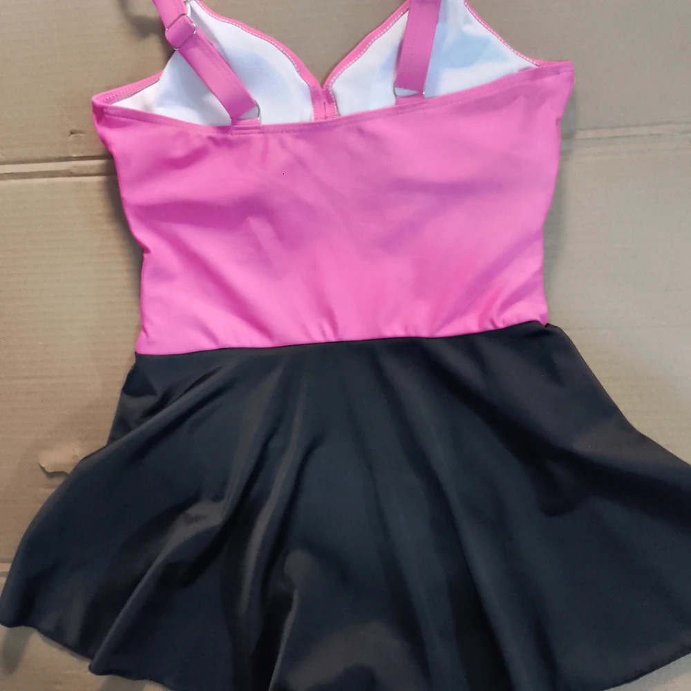 8 Colors Cute Women Swimdress Tummy Control Sexy One Piece Slim Comfortable Ruched Cross Swimwear Elastic Beachwear 251231