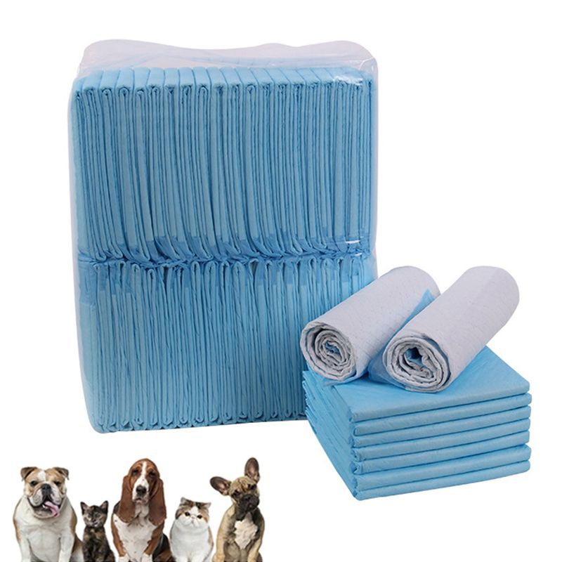 50pcs/pack Disposable Super Absorbent Leak-Proof Pet Diaper Dog Pee Pads Dogs Potty Pads Puppy Cats Nappy W0179