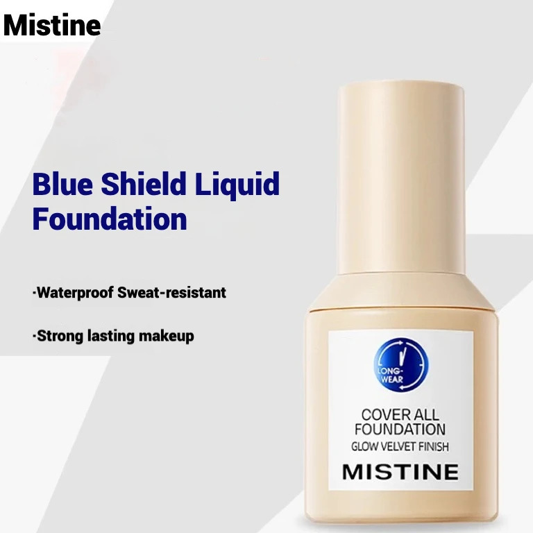 Mistine Liquid Foundation Matte Oil-control Longlasting Waterproof Sweatproof Primer High Concealer Mineral Makeup Base 30ml 251230