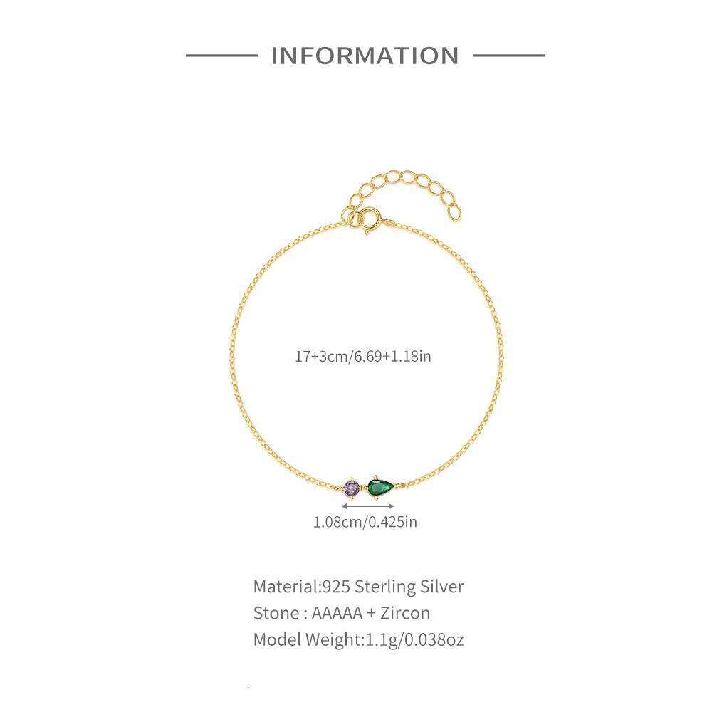 Aide Simple Classic 925 Sterling Silver Gold Plated Round Hoop Bracelet Chains for Women Fashion Romantic Fine Jewelry Pulseras