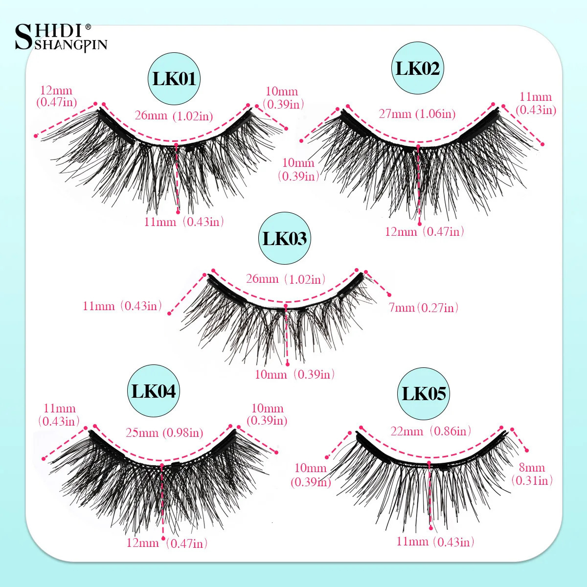 1/2 Pairs Magnetic Fake Eyelashes Set No Glue Needed Faux Lashes Reusable False Eyelashes with Magnetic Tweezers Makeup Tool 251231