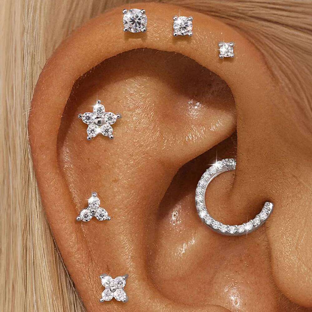 Aide Mini 2/3/4mm Moissanite For Women 925 Sterling Silver Earring INS Trend Wedding Ear Studs Jewelry Brincos de Pratas