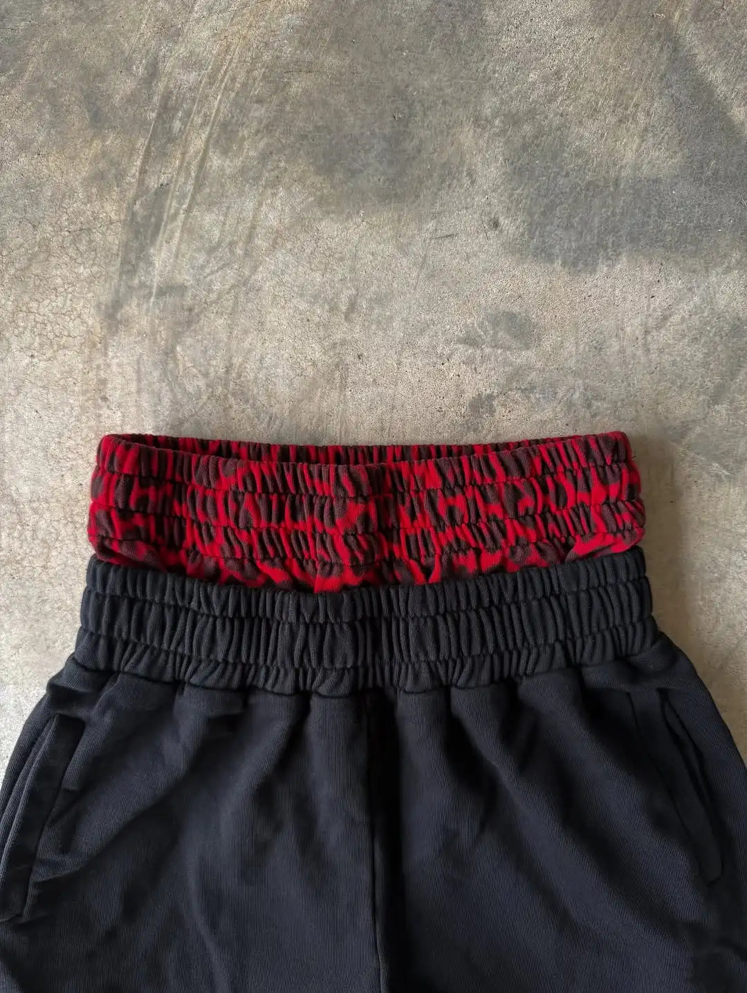 Double Toe Ripped Printed Trousers Functional Tactical Functional Men and Women Advanced Jogging Drawstring Casual Sports Pants 251231