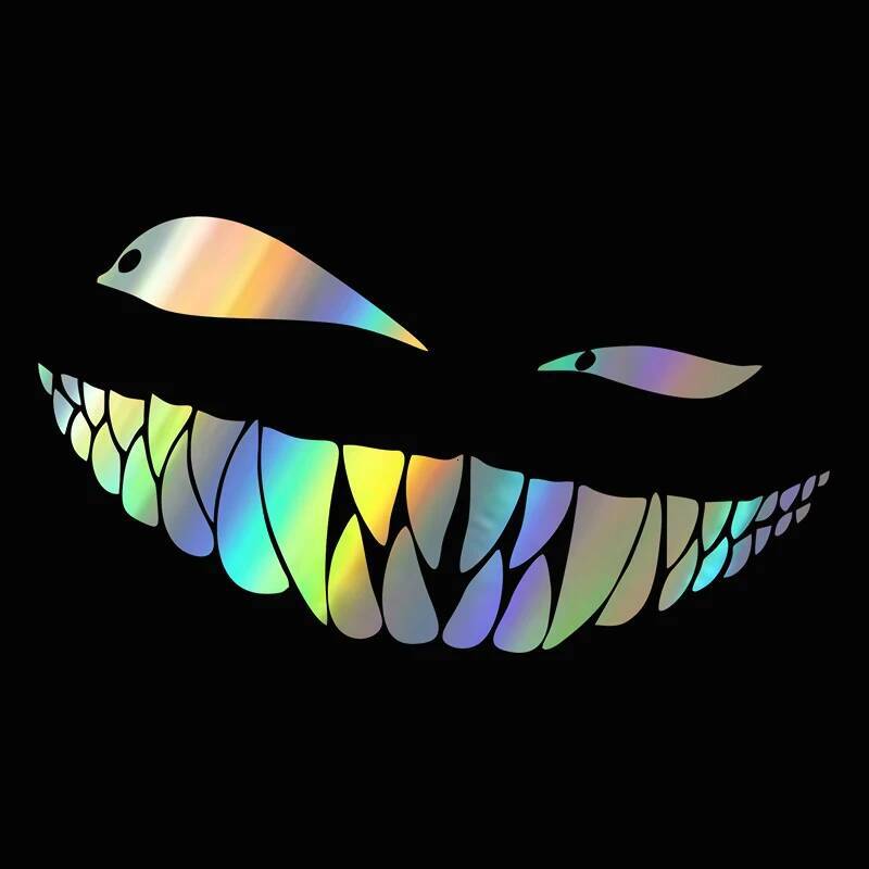 Bestseller Demon Smiling Face Stickers RearWindshield Car Funny Auto BodvStyling Decoration Window Sticker VinyWaterproof ddmycat