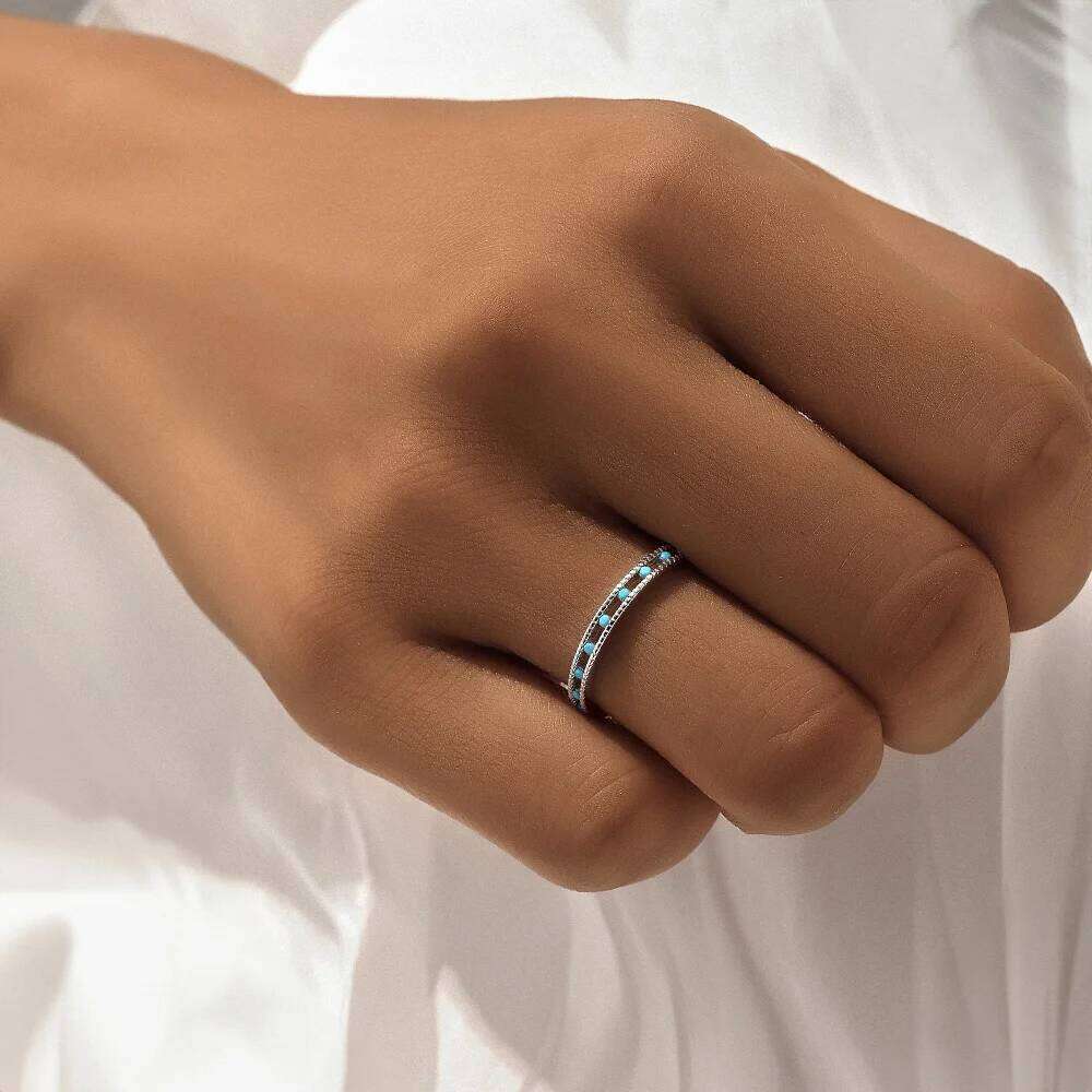 Aide 925 Sterling Retro Style Zircon Sparkling Silver Color Handmake Rings For Women Fine Jewelry Anniversary Gifts