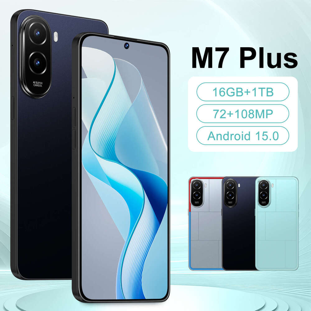 Famous brand hot selling new cross-border M7 Plus smartphone 16+1TB foreign trade large screen source factory direct sales CKS