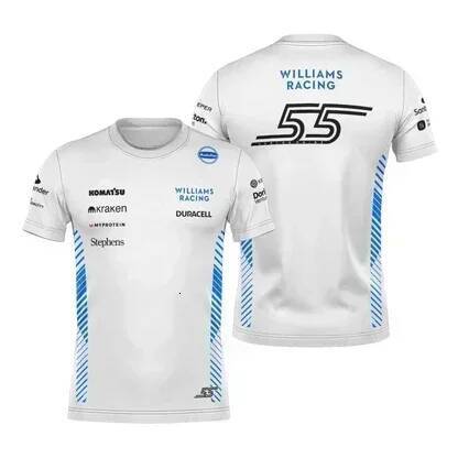 Men's T-shirts F1 Williams Team Carlos Sainz Formula One Alex Alben Men Women Kids Fans Shirt 3d Printed T-shirt On9h