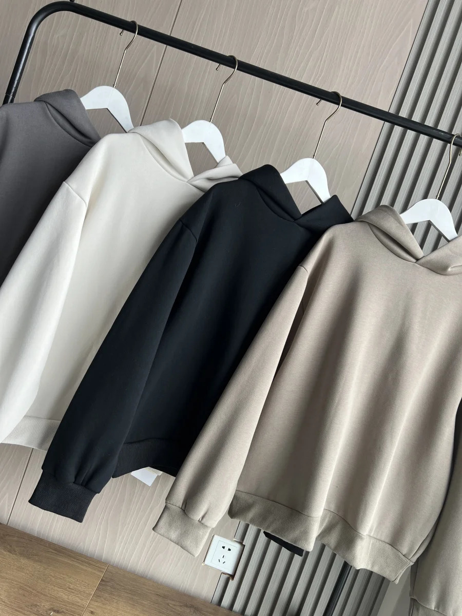 AutumnWinter womens multicolor selection classic simple allinone hooded loose longsleeved hoodie sweatpants 251231