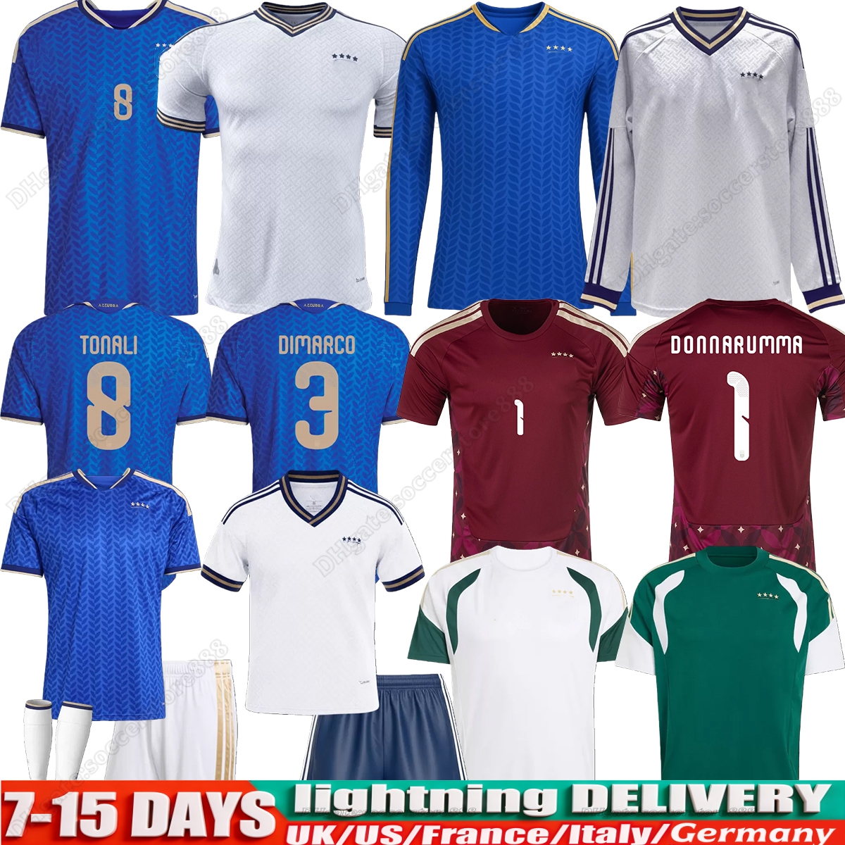 Maglia Italia soccer jerseys S-4XL 2026 2027 ItAlyS National Team Home Away Fans Player Men kids Football Shirt Kit RETEGUI BARELLA FRATTESI PELLEGRINI GIRELLI