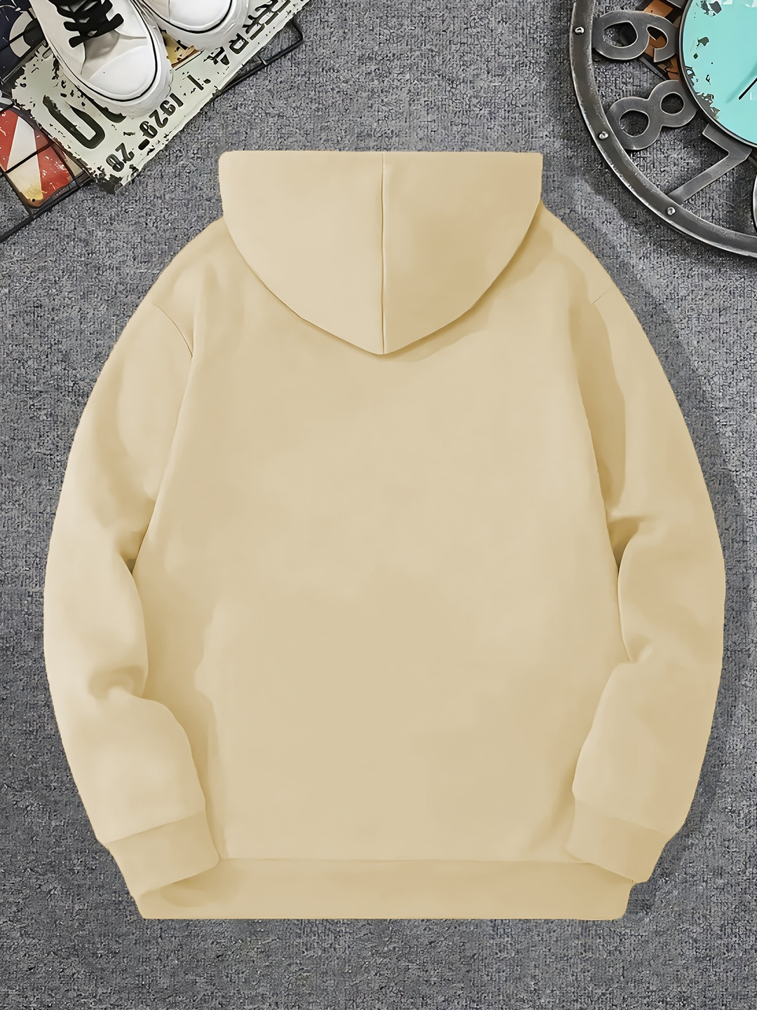 Men'S Stylish Hoodie Featuring a Rose Phrase 'LOVE YOURSELF', Designed Comfort with Long Sleeves, Ideal for Daily Wear During The Autum