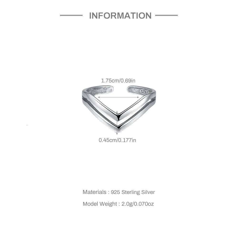 Aide 925 Sterling Retro Minimalist Rings For Women Double Layer Adjustable Finger Silver Color Ring Personality Jewelry