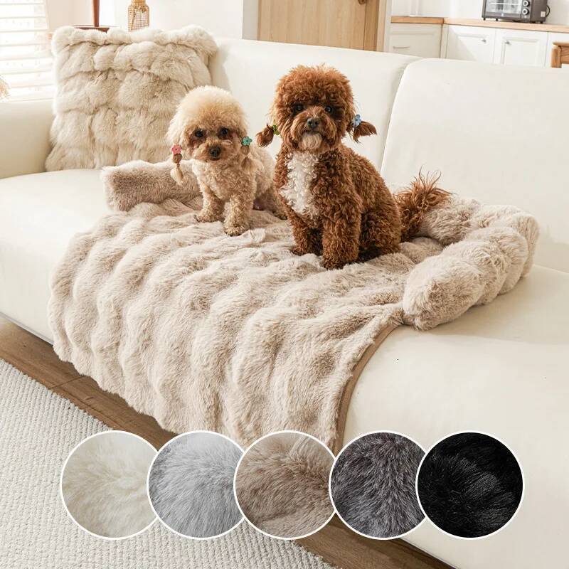 Bestseller 2025 New Rabbit Velvet Winter Thickened Warm and Anti Slip Mat Cat Dog Nest Pet Blanket Washable ddmytues