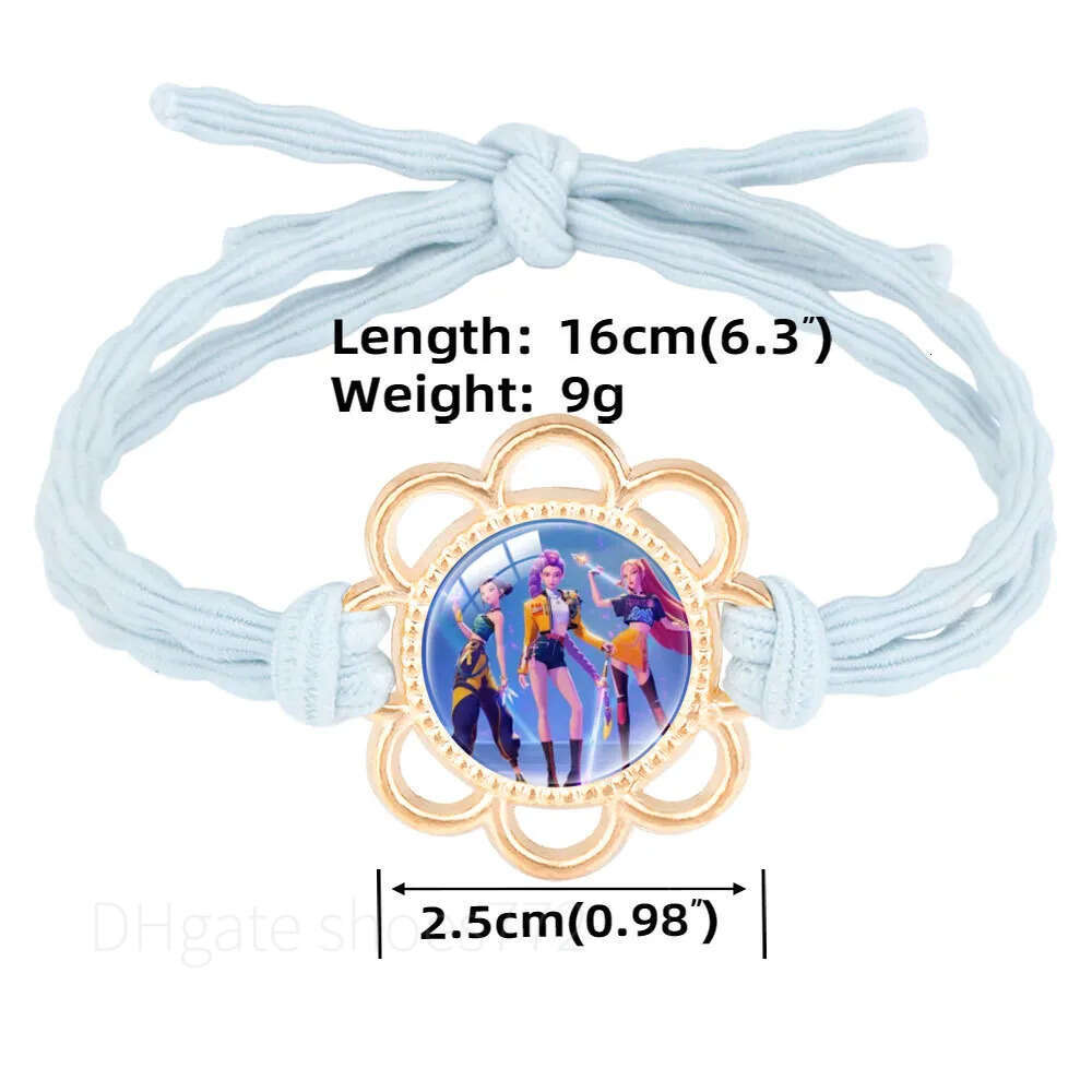 Demon Hunters Elastics Ties Anime Girl Scrunchie Rubber Bands Headband Hair Accessories Headwear Decoration Gift 114893