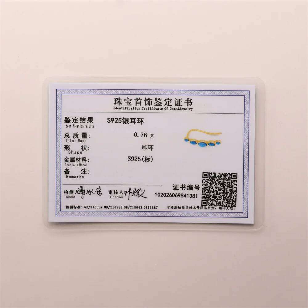 Aide 925 Sterling Silver Blue Fire Opal Stud Earring Screw Back Earrings For Women Vintage Wedding Jewelry Minimalist Gift 1PC