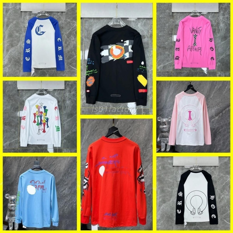 chromelys heartslys Men Women chromesweatshirts hoodie Shirts Printed Spring Summer Fashionable Long Sleeved High Street Sanskrit Printed Sweatshirts t shirt