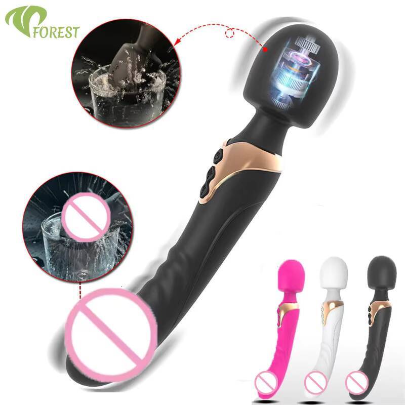 Custom Dual Motor 10 Speed Vibrator Waterproof USB Rechargeable Low Noise for Female Masturbation Clitoral Stimulation