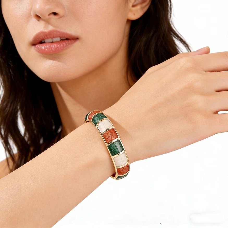 Cross-Border Hot-Selling Women's Personality European and American Fashion Multi-Color Oil Drop Series Exotic Style Bracelet