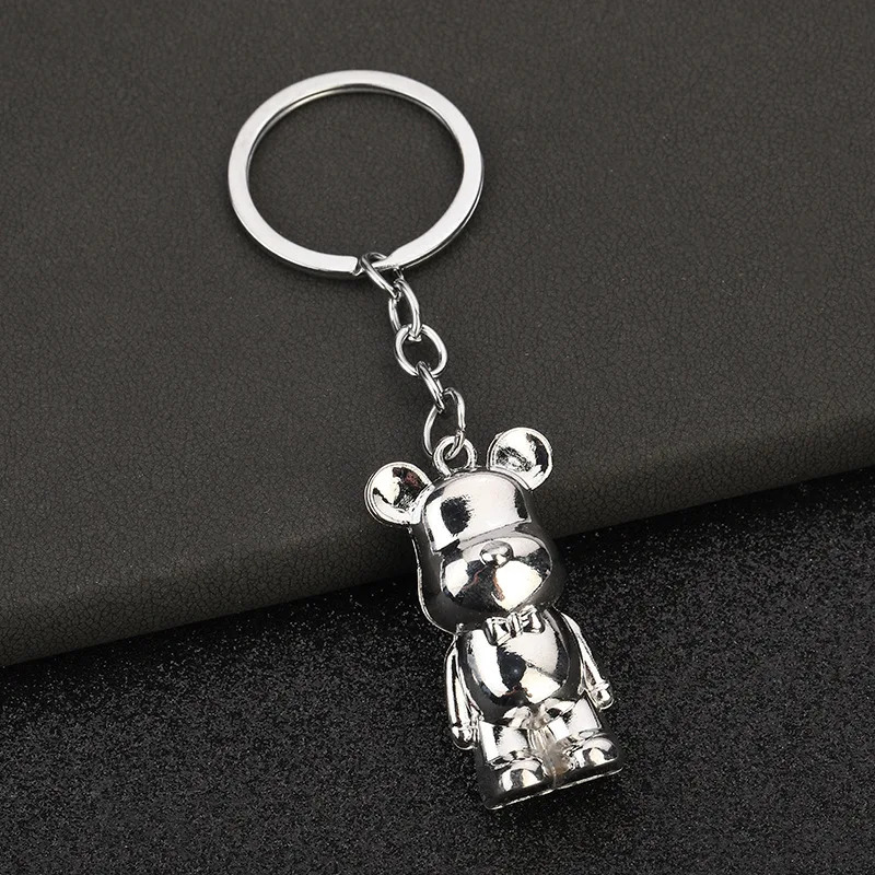 Bear metal car key jewelry violent bear key chain backpack mobile phone pendant 251230