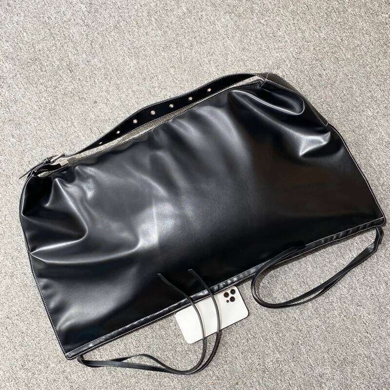 Korean Casual Oversize Tote Bags For Women Luxury Designer Handbags Purses 2024 New In PU Large Capacity Slim Underarm Shoulder