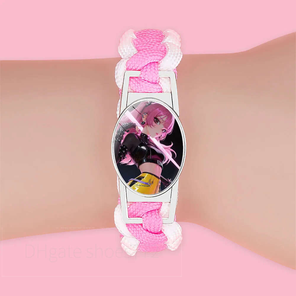 KPOP Huntress Squad Braided Anime Peripheral Crystal Inlaid Colorful Adjustable Rope Bracelet Fashion Jewelry Gift 114893