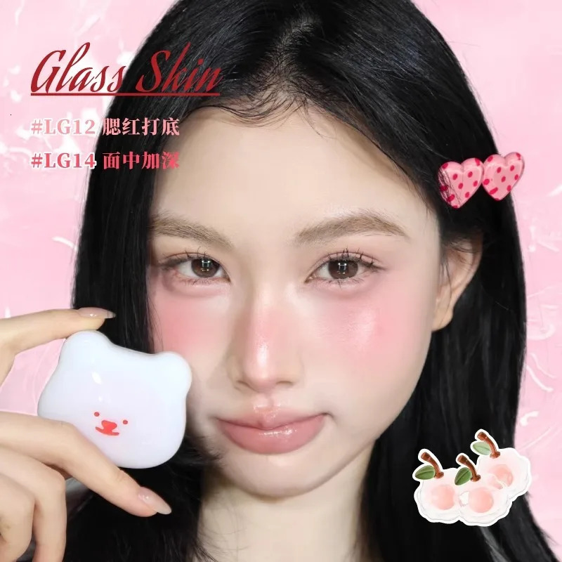 LEEMEMBER Watery Blush Moisturizing Blusher Cream Monochrome Shimmer Cute Cosmetics Longlasting Jelly Face Blusher In Bar Makeup 251231
