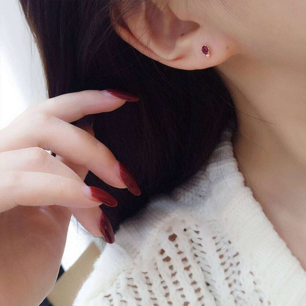 Aide 925 Sterling Silver Oval Ruby Red Zircon Resizable Gold Rings For Women Luxury Jewelry Wedding Party Valentine's Day Gift