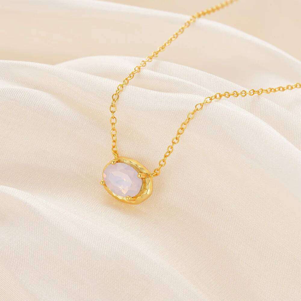 Aide 925 Sterling Silver Fashion Four-Pointed Star Simple Chain Pearl Zircon Pendant Necklace Party Wedding Necks Jewel