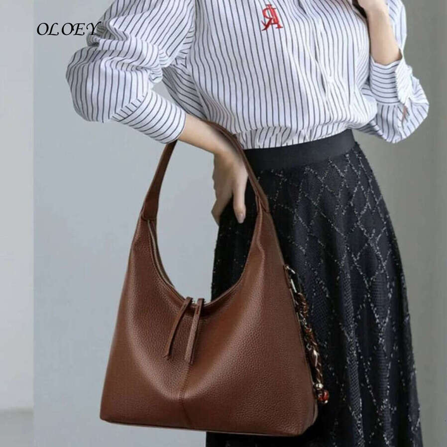 Oloey Genuine Brand Luxury Handbags Crossbody Bags for Women High Top Quality Soft Leather Shoulder Bag Noble temperament bag